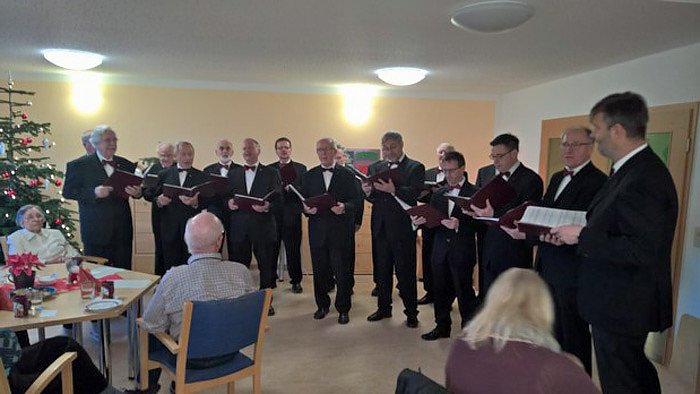Weihnachtsfeier im Betreuten Wohnen der Volkssolidarit&auml;t (Foto: Yvonne Kraft)