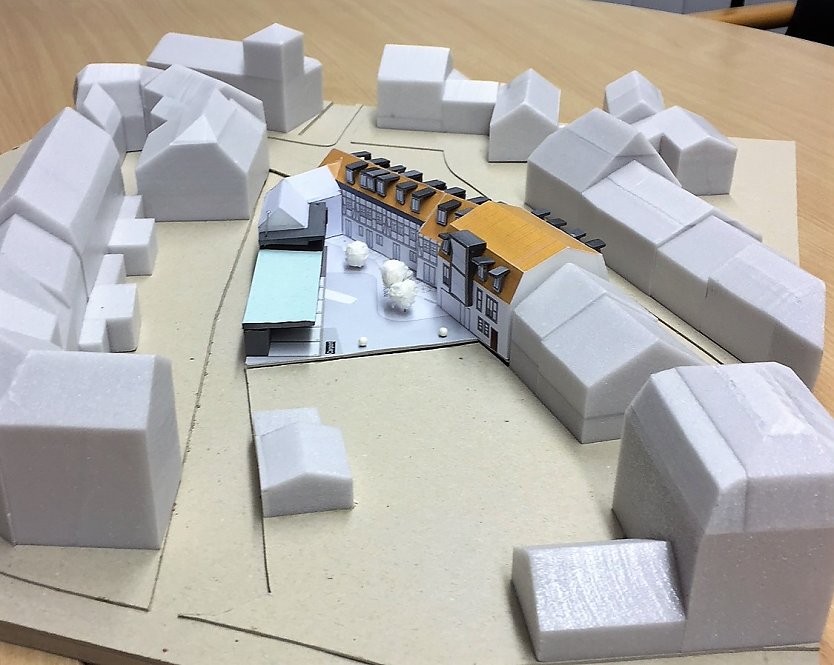 Blick in den Wohnhof (Foto: SWG Nordhausen)