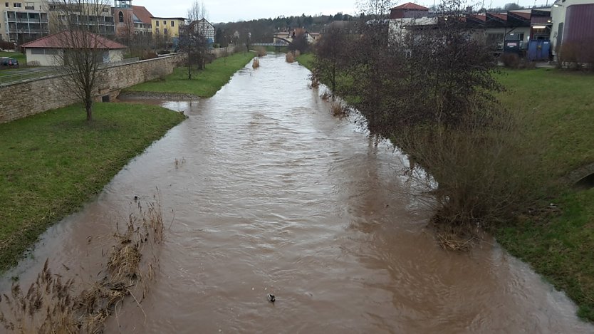 Pegel gehen zur&uuml;ck (Foto: Karl-Heinz Herrmann)