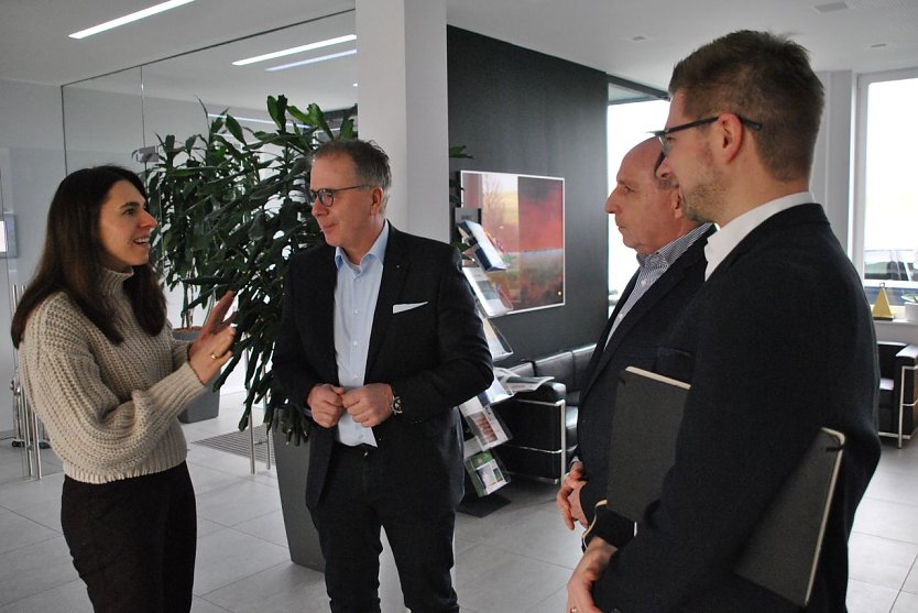 Staatssekret&auml;rin zu Besuch (Foto: leitec)