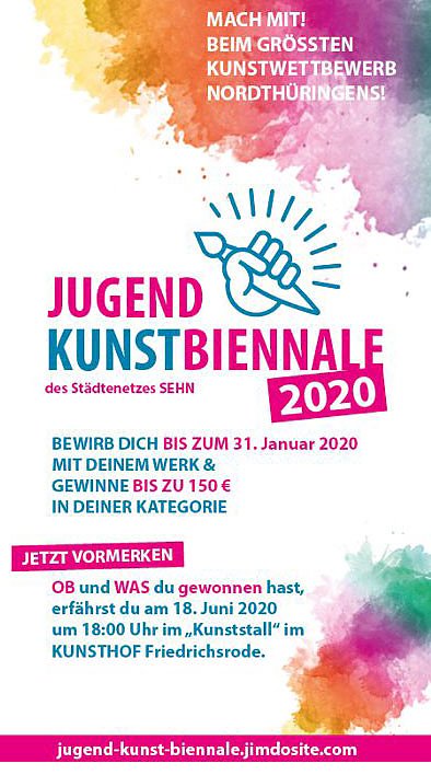 11. JugendKunstBiennale � (Foto: Stadt Sondershausen)