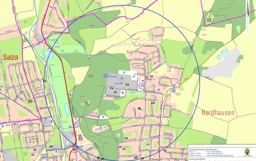 Lageplan (Foto: Stadt Nordhausen)