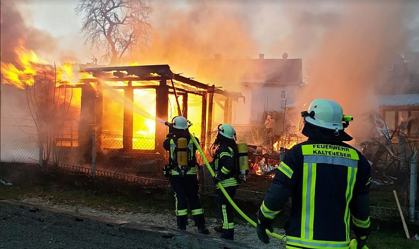 Feuer in Kalteneber (Foto: Feuerwehr Heiligenstadt) Feuer in Kalteneber (Foto: Feuerwehr Heiligenstadt)