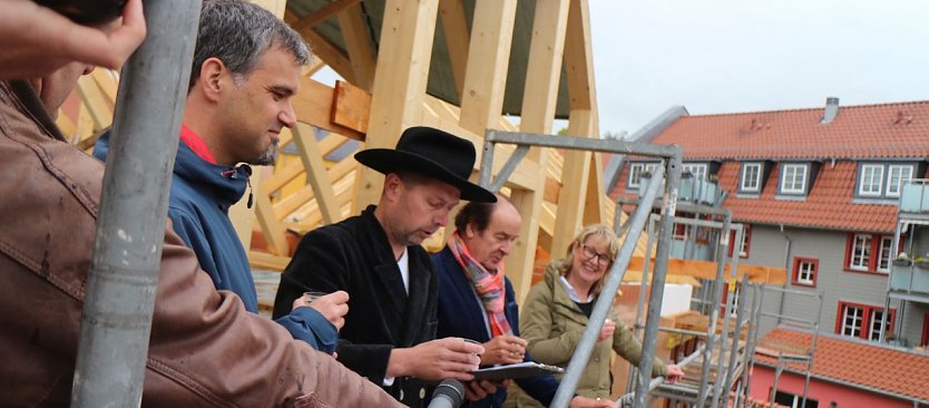 Buchmann und Klaan beim Richtest in der Schärfgasse (Foto: AGH) Buchmann und Klaan beim Richtest in der Schärfgasse (Foto: AGH)