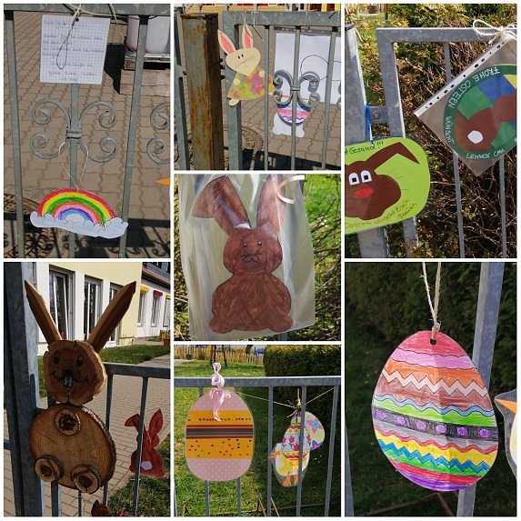 Ein Zaun zum staunen in Heringen (Foto: Team der Kita Heringen) Ein Zaun zum staunen in Heringen (Foto: Team der Kita Heringen)