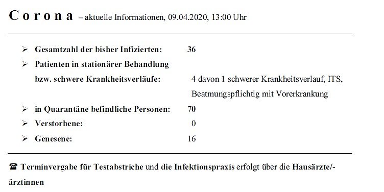 C o r o n a � aktuelle Informationen (Foto: Landratsamt Kyffh&auml;userkreis)