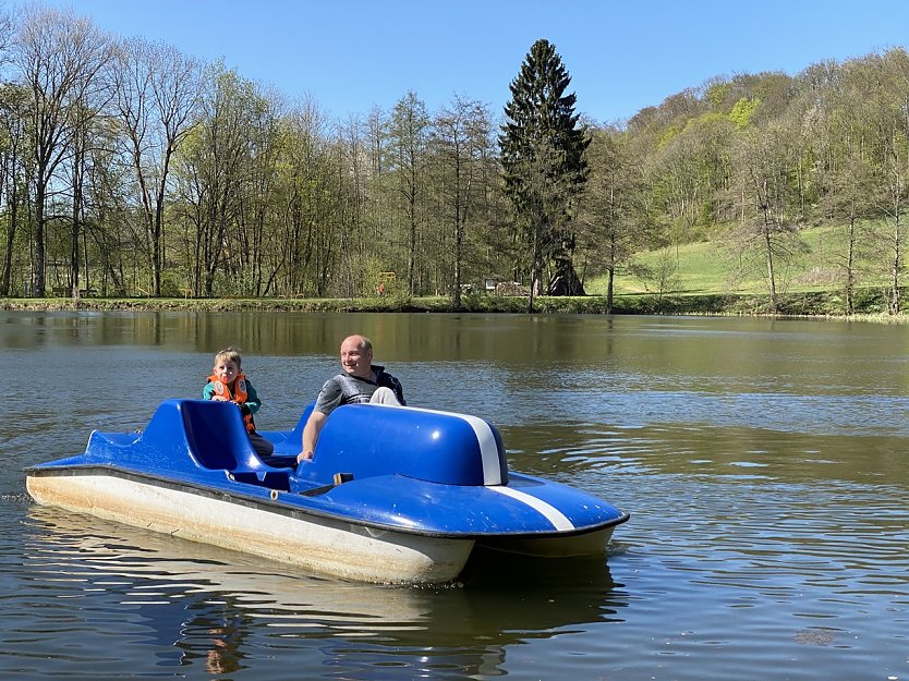 Mike Muth auf dem Gondelteich (Foto: Sandra Witzel)