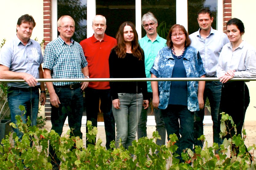 Das arko-Team in der Riemannstr. 1 a (ganz links Michael Becke, ganz rechts Pia Wienrich) (Foto: arko)