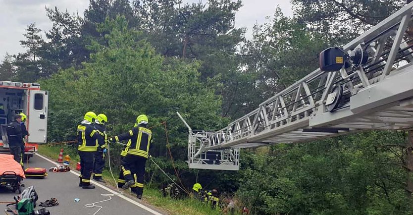 Motorradunfall am Kyffhäuser (Foto: Silvio Dietzel)