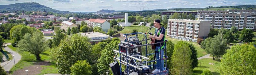 Drittes Hebebühnenkonzert im Östertal (Foto: Martin Ludwig maniax at work)