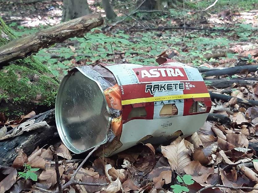 Verm&uuml;llung im Wald (Foto: Uli Kl&uuml;&szlig;endorf)