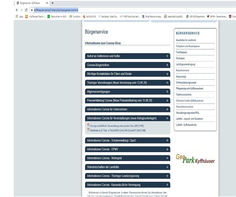 Corona: Bereitstellung Musteranzeige (Foto: Landratsamt Kyffhäuserkreis) Corona: Bereitstellung Musteranzeige (Foto: Landratsamt Kyffhäuserkreis)