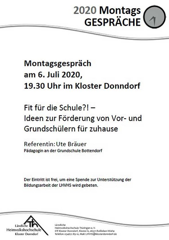 Montagsgespr&auml;ch im Kloster Donndorf (Foto: Ev. L&auml;ndliche Heimvolkshochschule Th&uuml;r. e.V.)