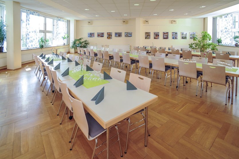 Blick in den großen Saal des „Nordhaus“ (Foto: Andreas Hillmann, plusgrad)