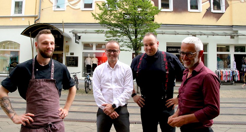 Julian Kusy, Tobias Rödiger, Alexander Stroisch und Axel Heck (v.Ln.r.) (Foto: oas)