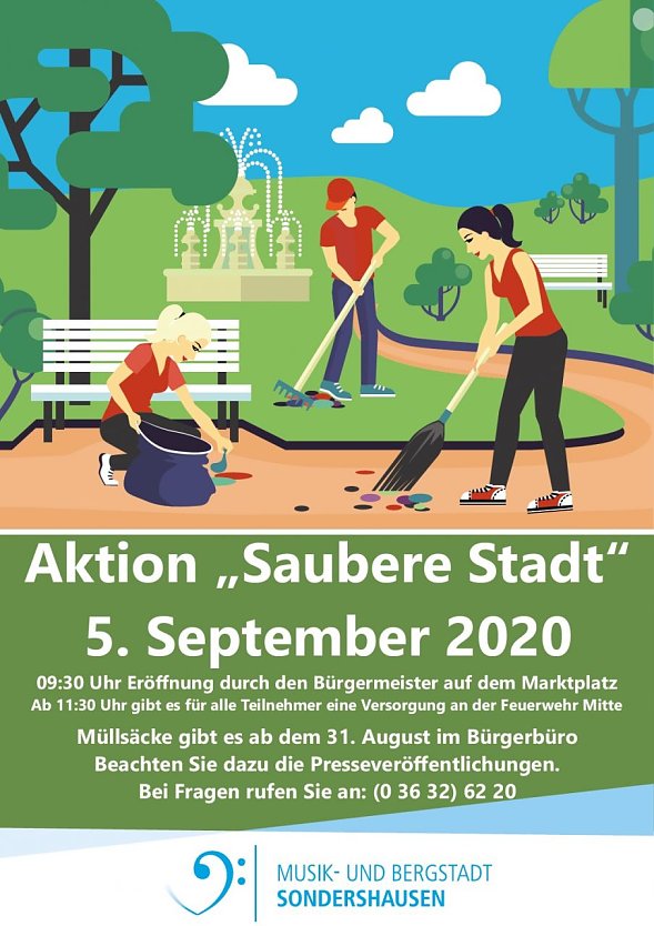 Aktion „Saubere Stadt“ 2020 (Foto: Stadt Sondershausen)