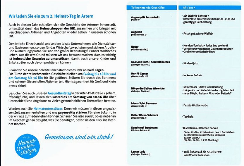 Heimat shoppen 2020 – jetzt erst recht! (Foto: IHK) Heimat shoppen 2020 – jetzt erst recht! (Foto: IHK)