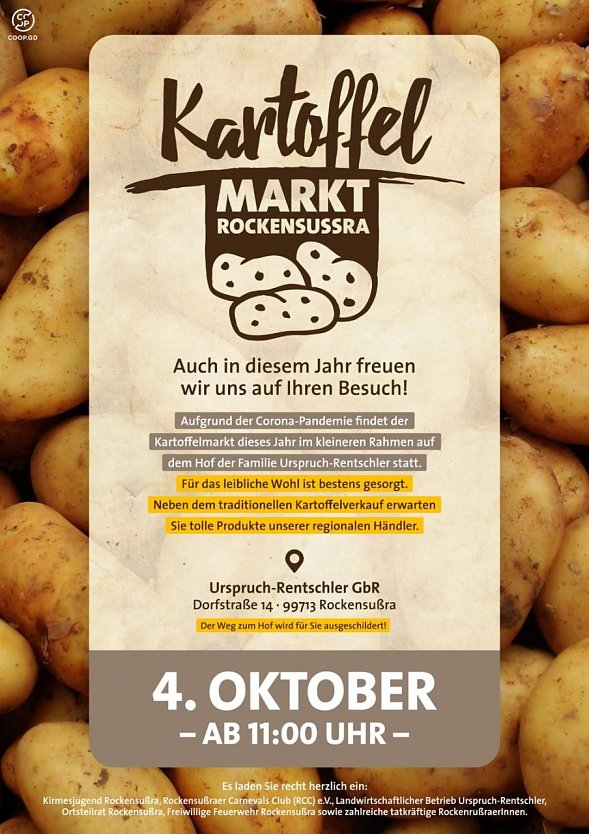 Kartoffelmarkt in Rockensu&szlig;ra (Foto: privat)