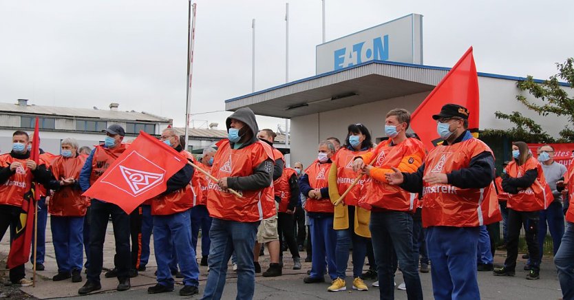 Warnstreik bei Eaton (Foto: agl)