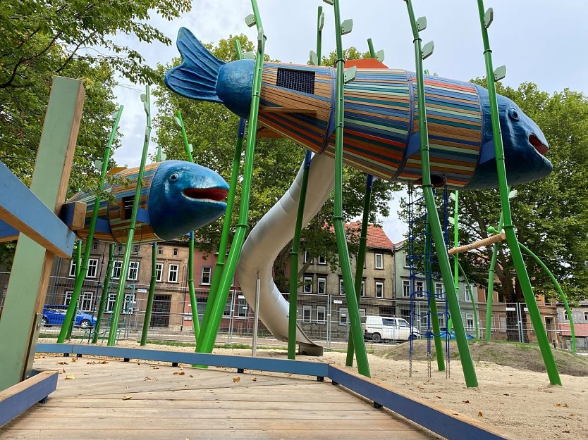 Spielpark am Petriteich/Pfortenteich in Mühlhausen freigegeben (Foto: Jana Gebicke)