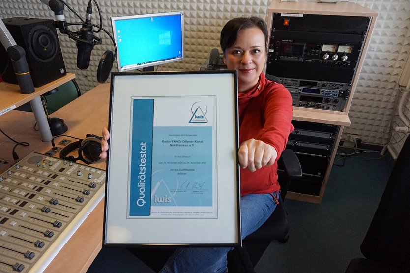 Testat für Radio ENNO (Foto: Schmidtmann) Testat für Radio ENNO (Foto: Schmidtmann)