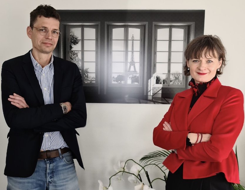 Stephan Pein  Geschäftsführer teleglas GmbH und Cornelia Pein  Steuerberaterin (Foto: Nordthüringer Unternehmerverband)