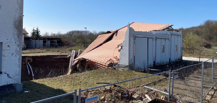 Erdfall wurde größer (Foto: Landratsamt Nordhausen)