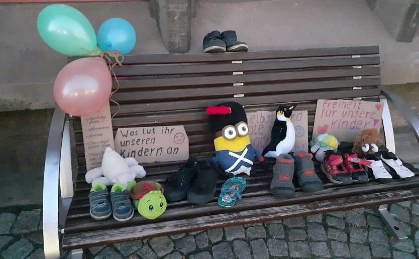 Protestaktion vom Nordhäuser Rathaus (Foto: nnz)