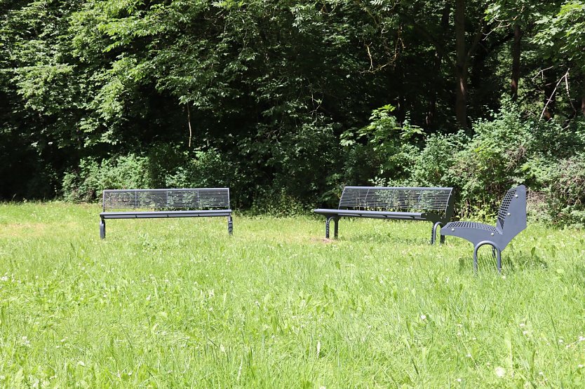 Neue Bänke im Stadtpark (Foto: Stadtverwaltung Nordhausen)