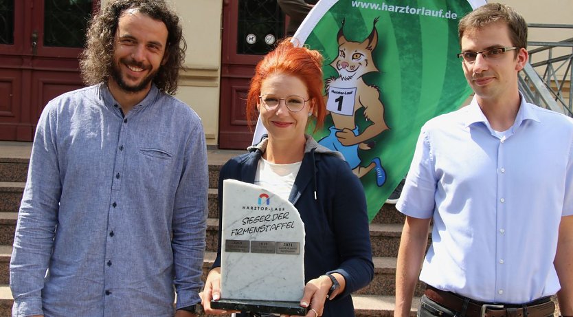 Drei von Fünf, v.l.:Christian Klostermann, Eva Otto nd Maximilian Barth (Foto: agl)