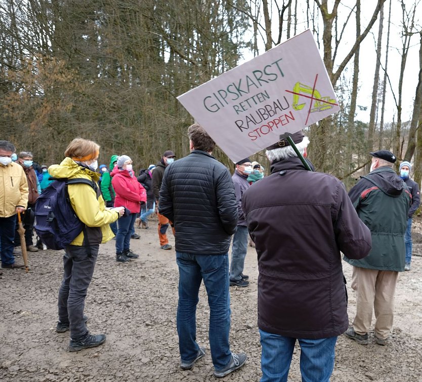 Gipskarst-Demo in Tettenborn (Foto: BUND Westharz)