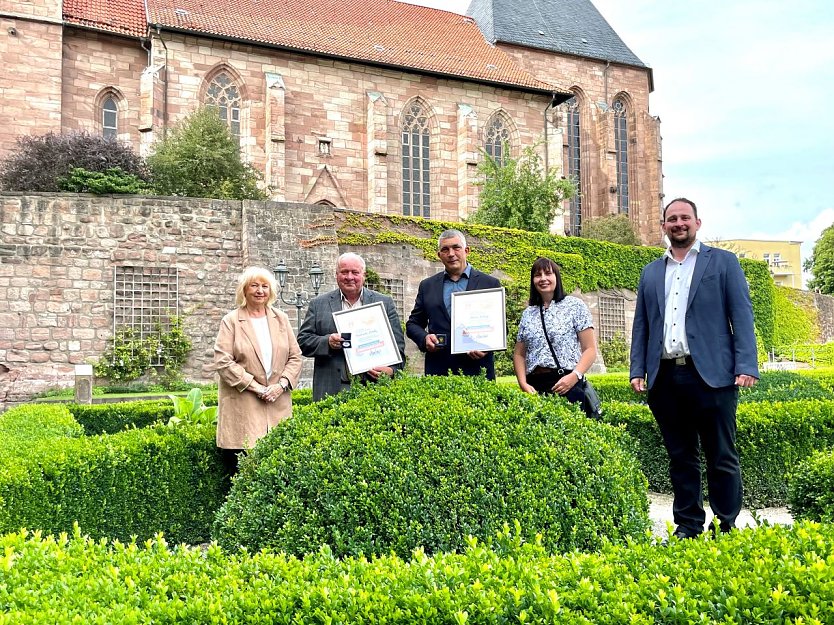 Für jahrelanges Engagement ausgezeichnet: Bernhard Rosiak und André Hotze (Foto: Christian Stützer, Heilbad Heiligenstadt)