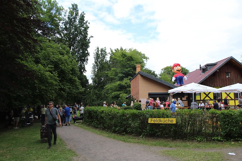 Auch beim gestrigen Stadtparkfest war das Zollhäuschen ein beliebter Anlaufpunkt (Foto: nnz)