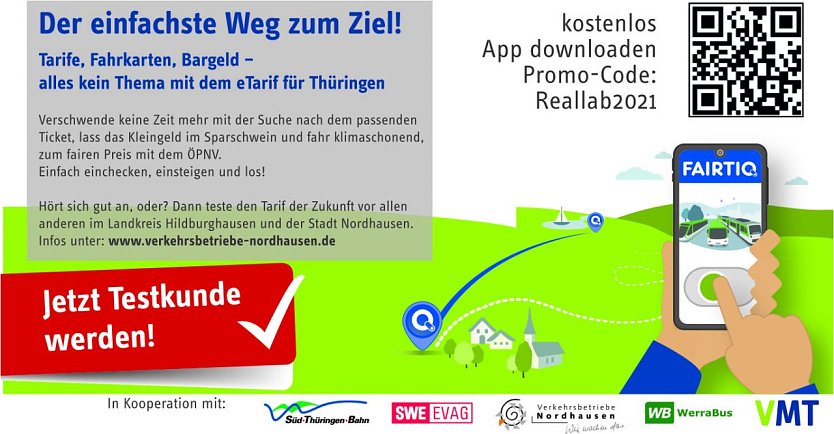 E-Tarif wird in Nordhausen getestet (Foto: Verkehrsbetriebe Nordhausen)