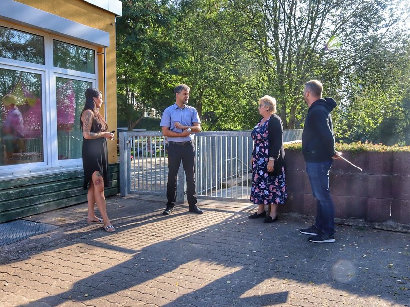 OB Buchmann zu Besuch auf dem Frauenberg... (Foto: Stadtverwaltung Nordhausen) OB Buchmann zu Besuch auf dem Frauenberg... (Foto: Stadtverwaltung Nordhausen)