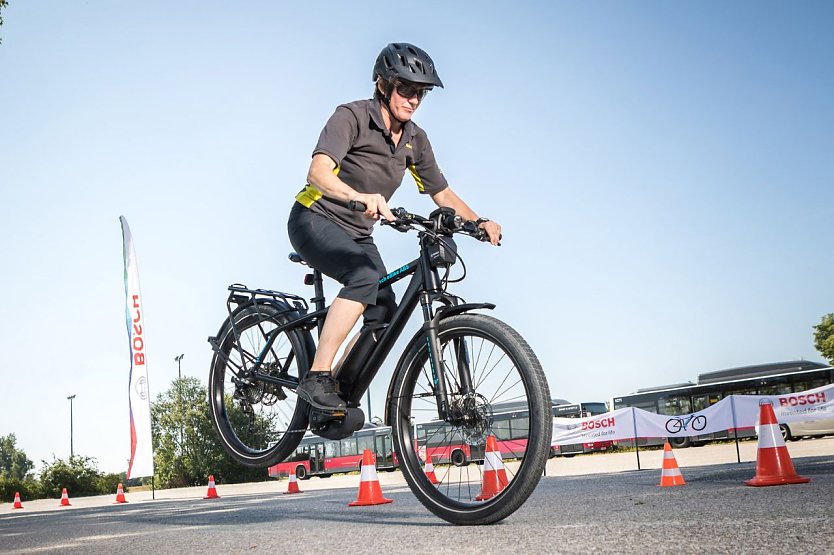 ADAC Test - hier bremst das Pedelec ohne abs (Foto: ÖAMTC/Christian Houdek)