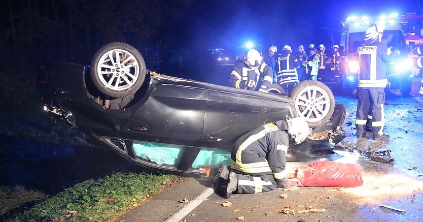 Verkehrsunfall bei Friedrichsrode (Foto: S.Dietzel)