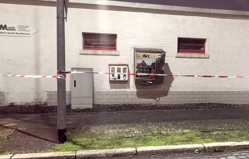 Zerst&ouml;rter Automat (Foto: PI NDH)