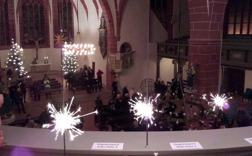 Orgel und "Feuerwerk" in St. Blasii am Silvestertag (Foto: R.Englert)