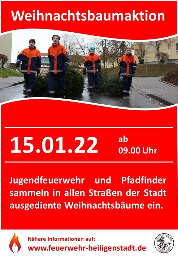 Weihnachtsbaumaktion in Heilbad Heiligenstadt (Foto: Feuerwehr Heiligenstadt)