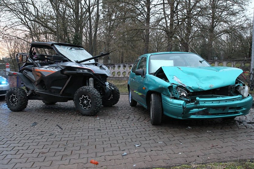 Crash auf dem Stresemannring (Foto: S. Dietzel)