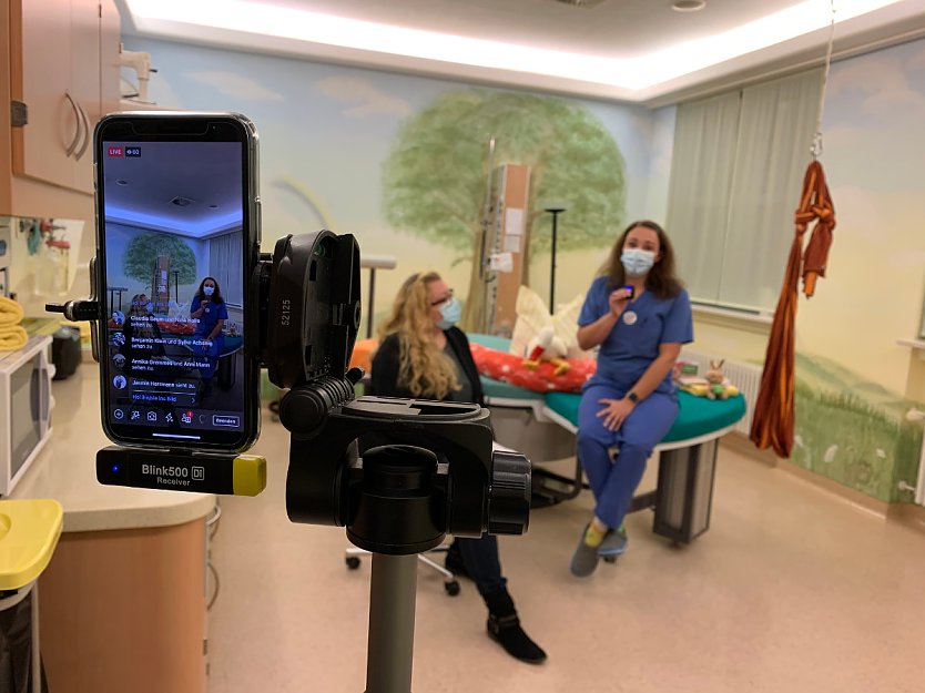  Kreißsaal-Live-Chat in der Helios Klinik Sangerhausen    (Foto: Helios Kliniken Mansfeld-Südharz )