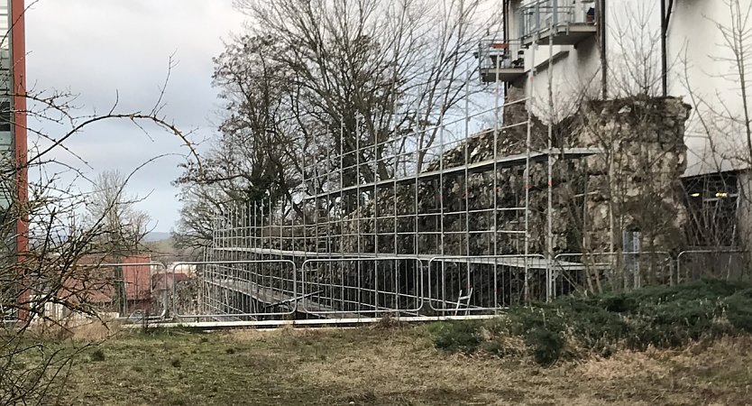 Stadtmauer hinterm Humboldt-Gymnasium (Foto: Stadtverwaltung  Nordhausen)