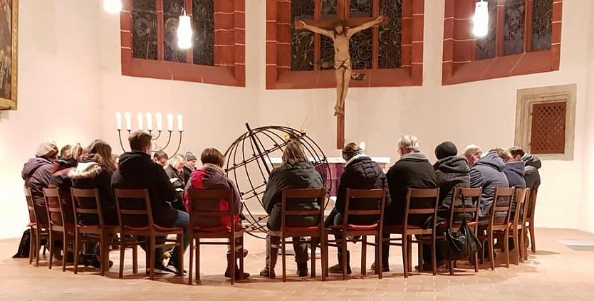 Friedensgebet in der Blasii-Kirche in Nordhausen (Foto: Evangelischer Kirchenkreis Südharz)