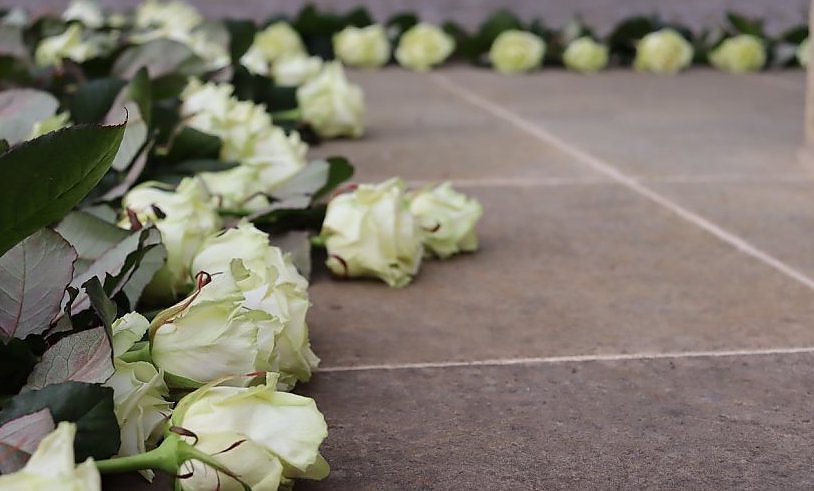 Weiße Rosen zum Gedenken an die Opfer der Bombardierungen (Foto: Stadtverwaltung Nordhausen) Weiße Rosen zum Gedenken an die Opfer der Bombardierungen (Foto: Stadtverwaltung Nordhausen)