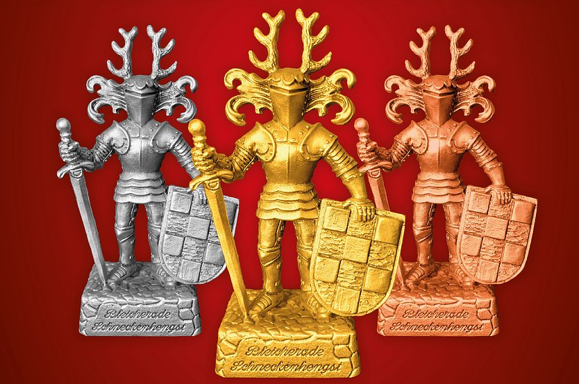 Die begehrten Trophäen des 1. Bleicheröder Comedy–Kurzfilm–Festivals (Foto: M.Manthey) Die begehrten Trophäen des 1. Bleicheröder Comedy–Kurzfilm–Festivals (Foto: M.Manthey)