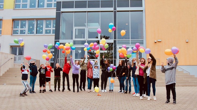 Lessing-Schüler wollten Zeichen setzen (Foto: agl)