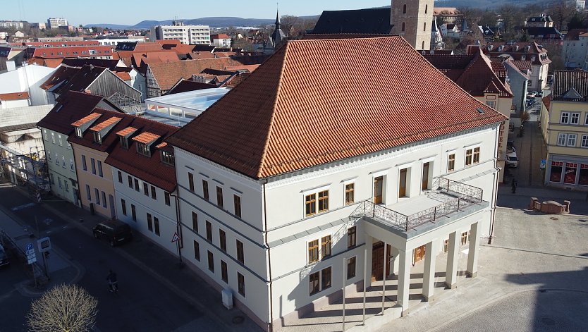 Luftbild Rathaus Sondershausen (Foto: Stadtverwaltung Sondershausen)