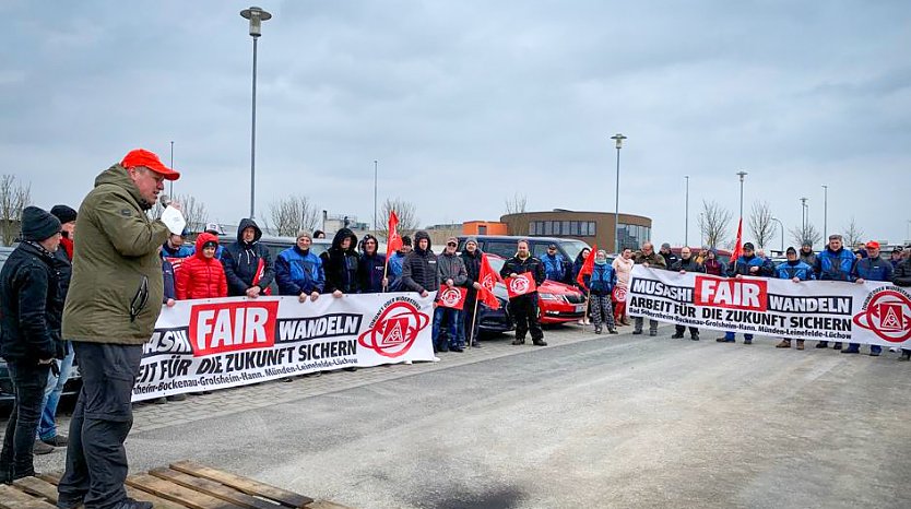 Warnstreik in Leinefelde (Foto: IG Metall)