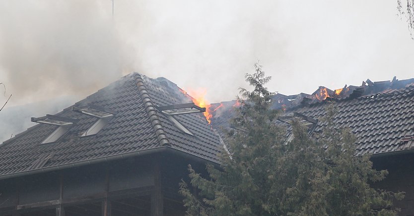 Dachstuhlbrand in Heringen (Foto: S.Dietzel)